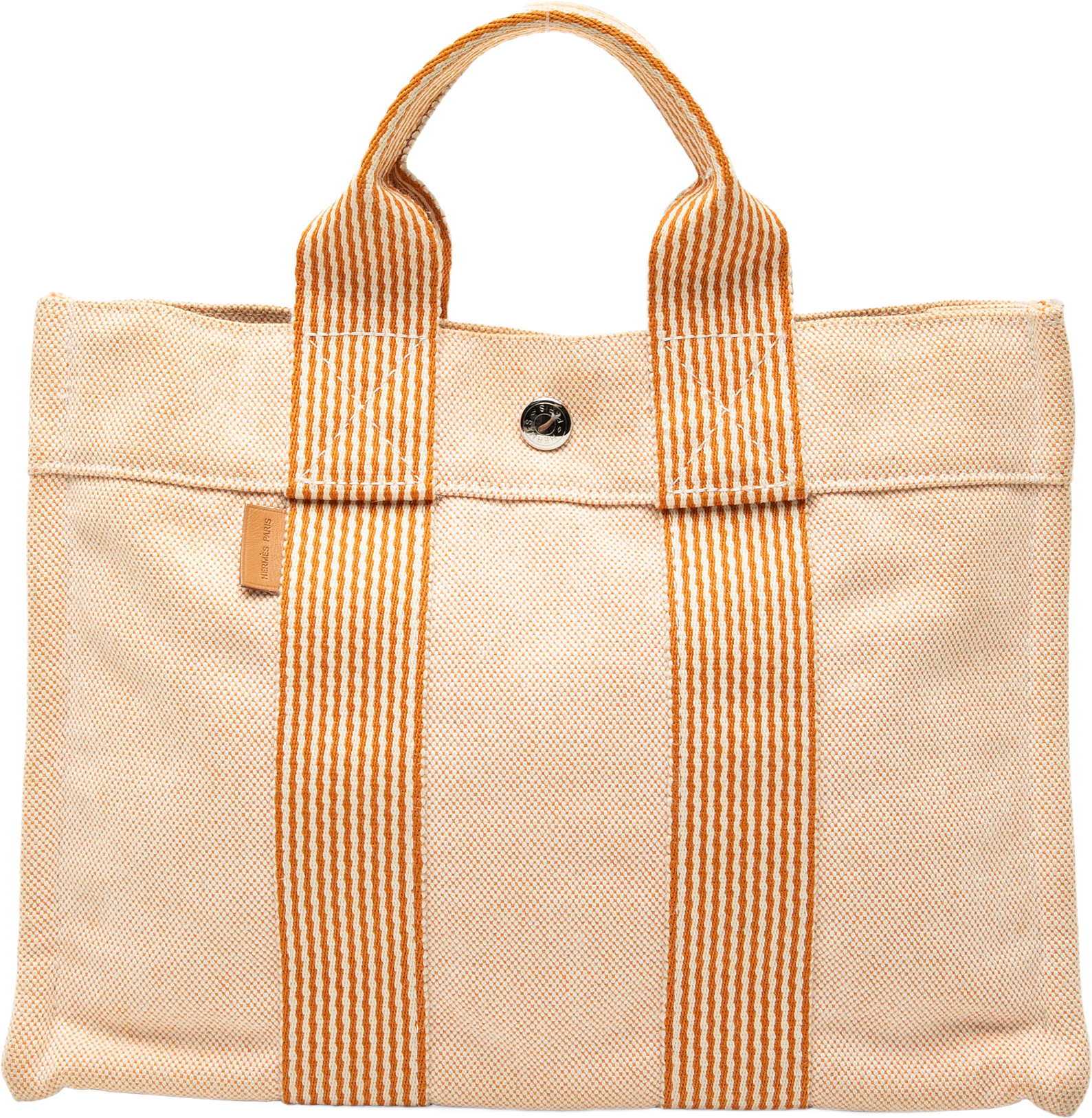 Hermès Canvas Fourre Tout Pm, från Luxclusif, i färgen nude.