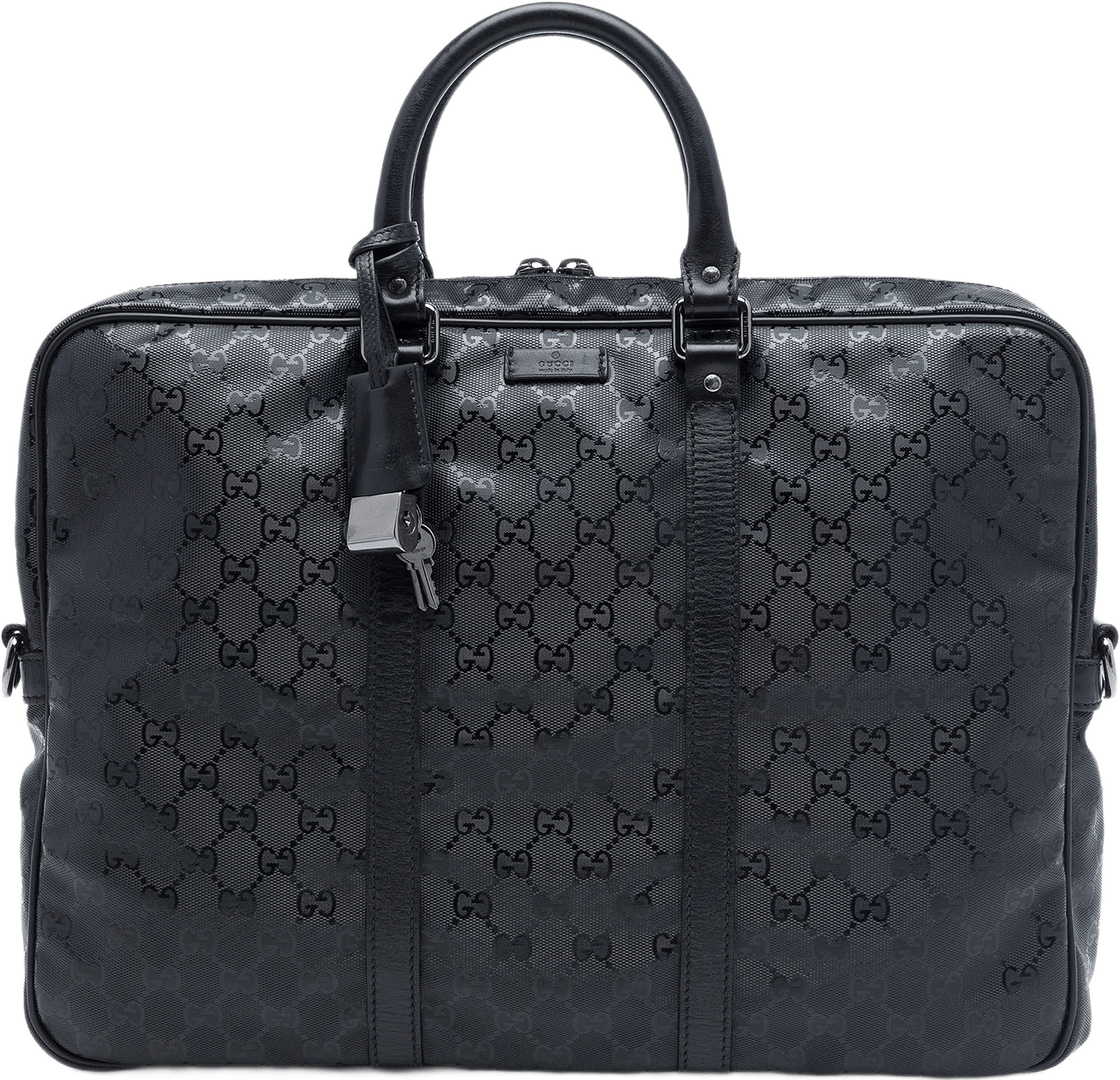 Gucci Gg Imprime Business Bag, från Luxclusif, i färgen svart.