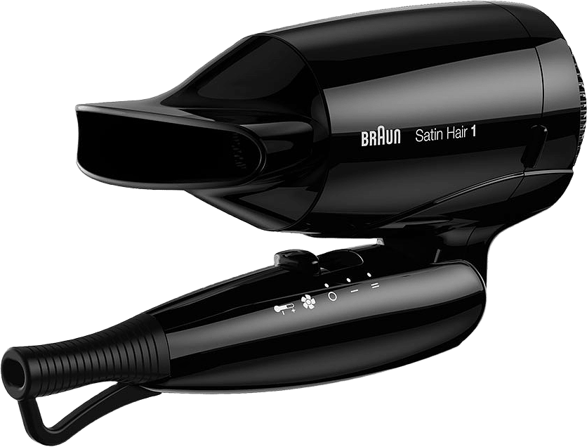 Satin Hair 1 Style&Go Resehårtork HD130 Svart, från Braun.