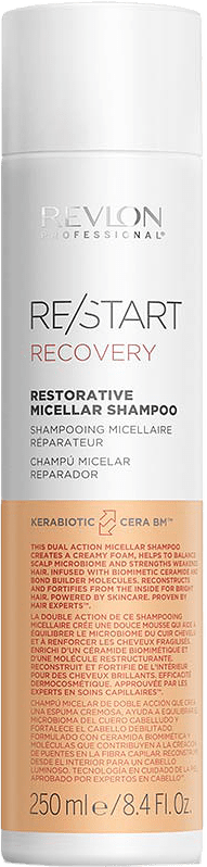 Recovery Restorative Micellar Shampoo, 250 ml, från Revlon Professional.