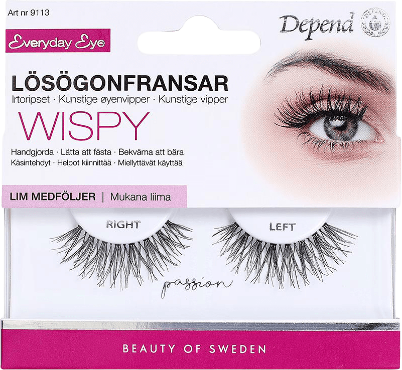 Lösögonfrans Passion, från Depend, i färgen Passion.