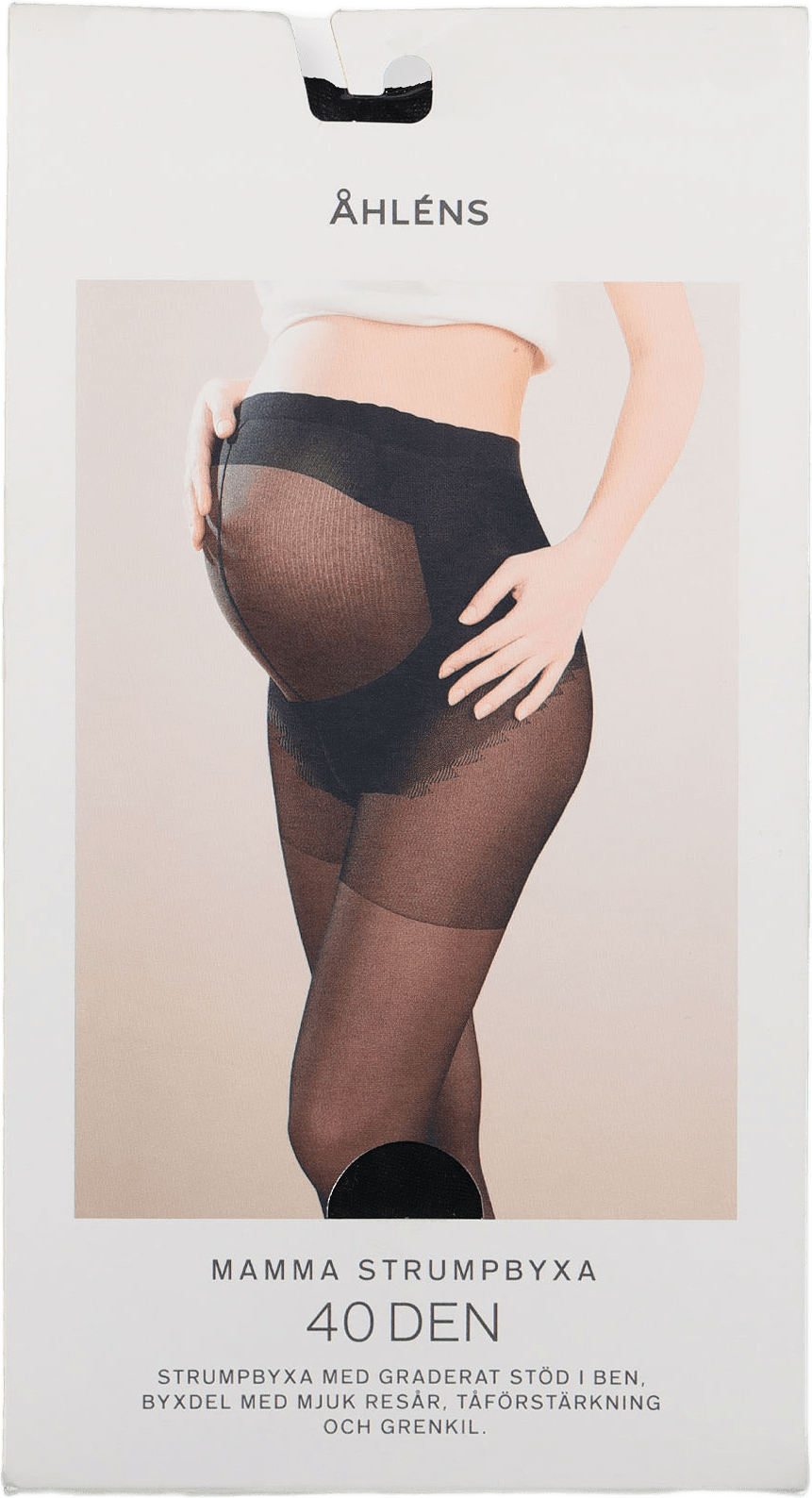 Gravidtights 40 den, från Å WOMAN, i färgen Black.