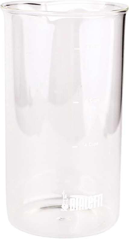 Reservglas French-press Bialetti®, från Bialetti, i färgen Borosilicatglas.