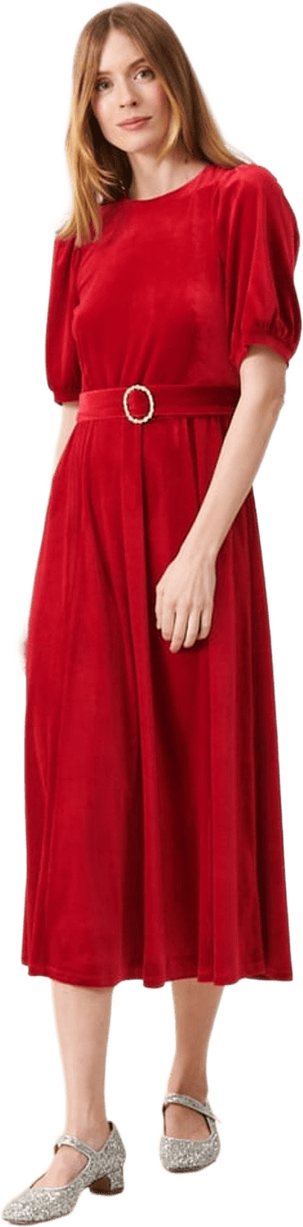 Constance Dress, från Jumperfabriken, i färgen red.