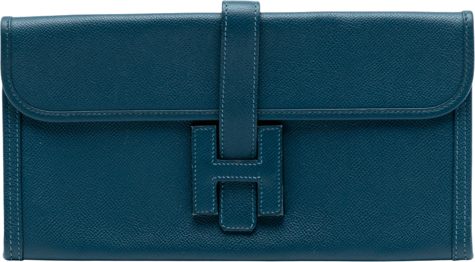 Hermès Epsom Jige Elan 29, från Luxclusif, i färgen peacock.