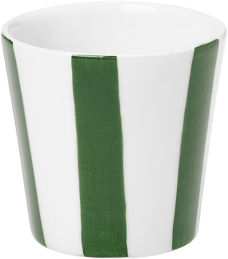 Iris Check Kopp - 8x8 Cm, från Pick A Poppy, i färgen green.