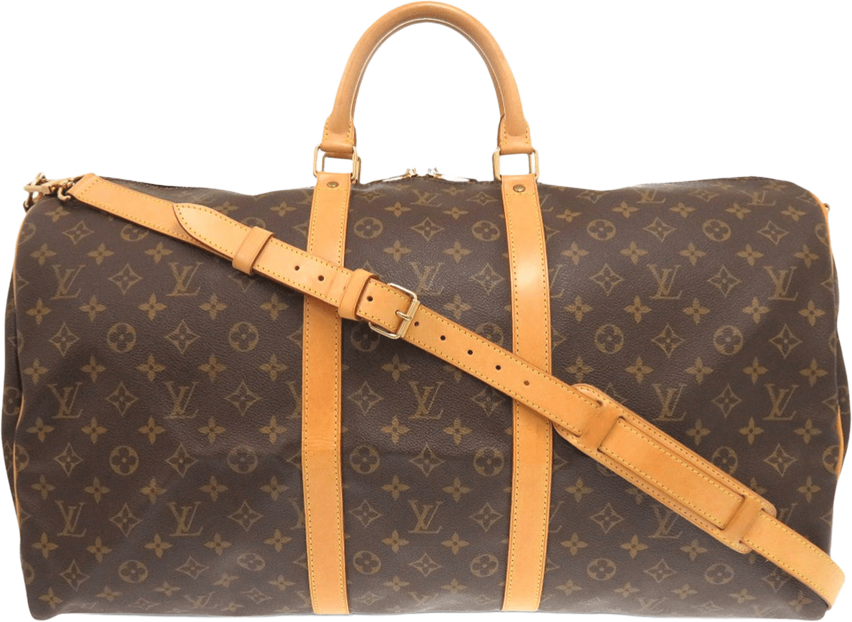 Louis Vuitton Monogram Keepall Bandouliere 55, från Luxclusif, i färgen brown.