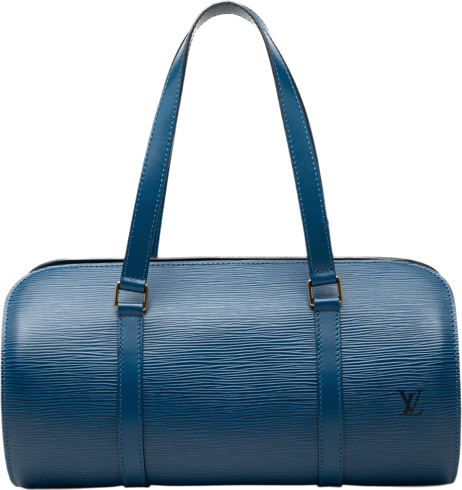 Louis Vuitton Epi Soufflot, från Luxclusif, i färgen blå.