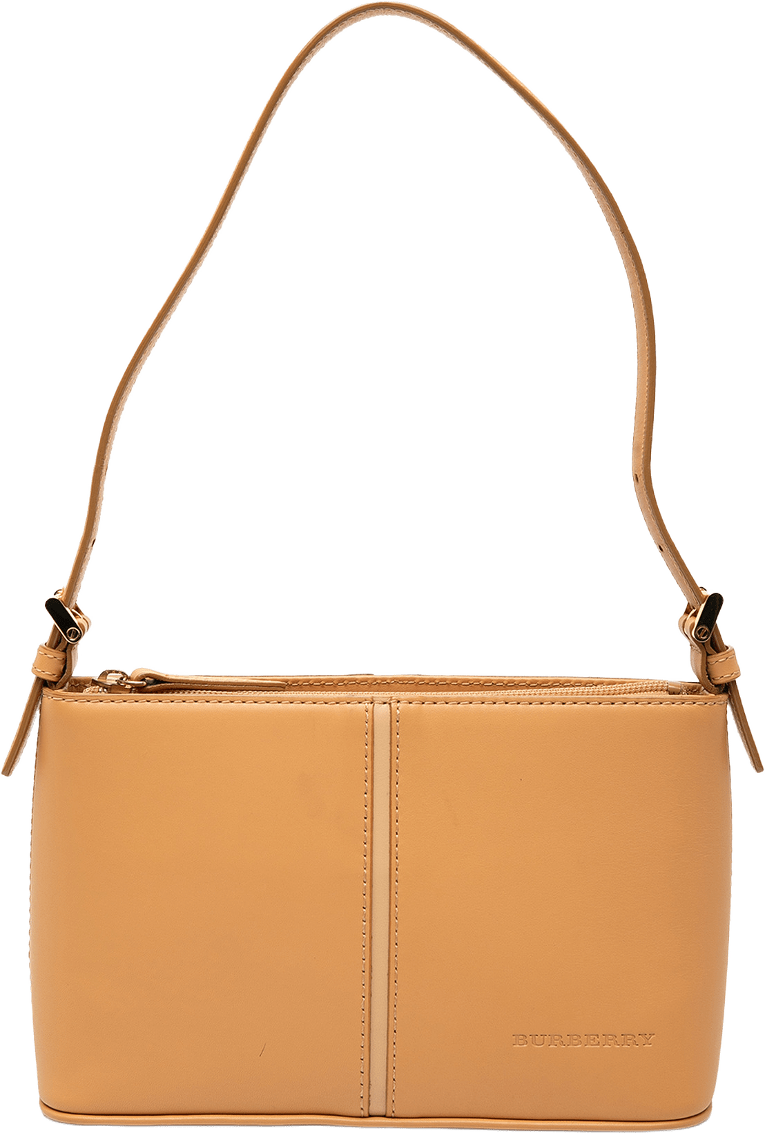 Burberry Leather Shoulder Bag, från Luxclusif, i färgen caramel.
