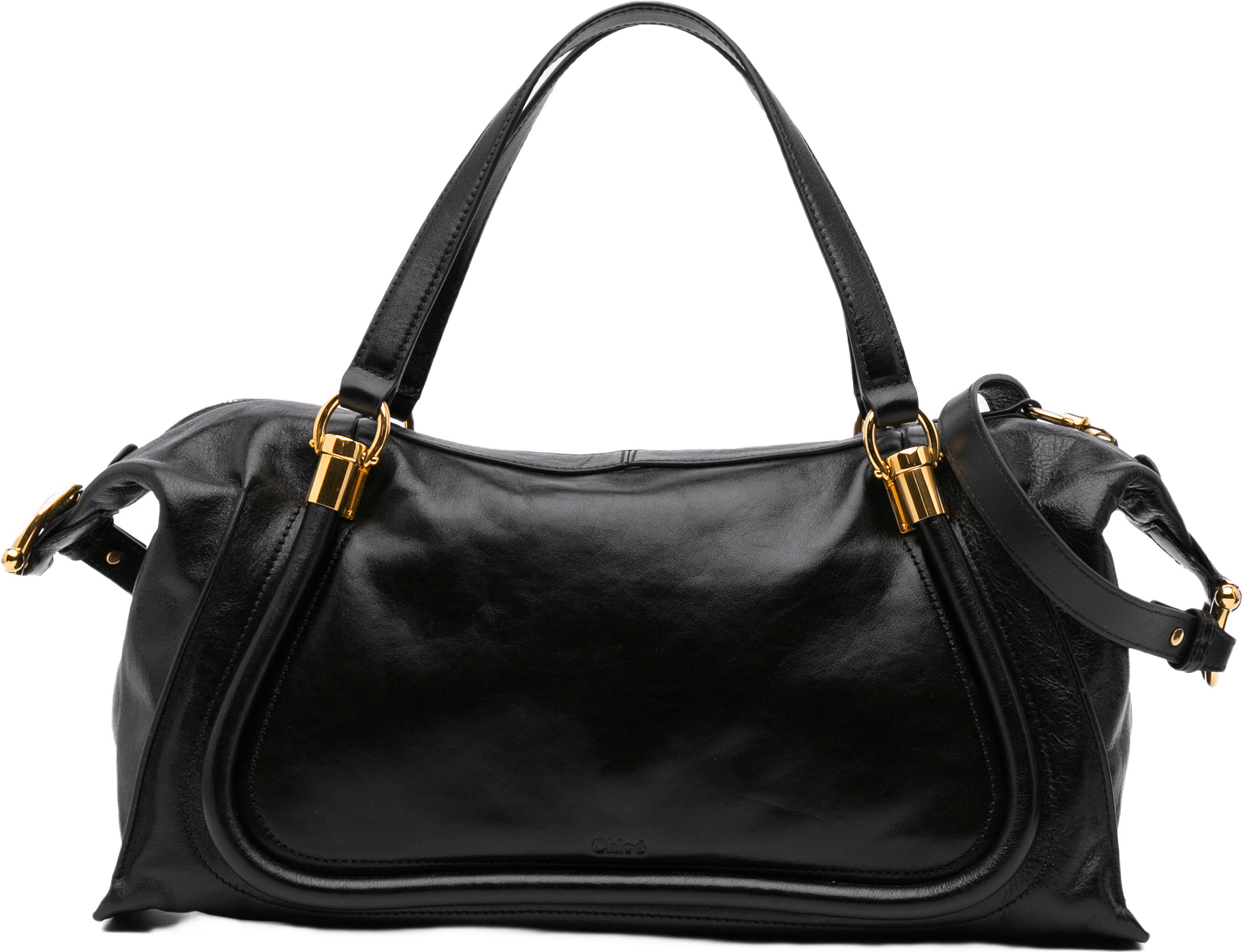 Chloé Shiny Calfskin Paraty 24 Satchel