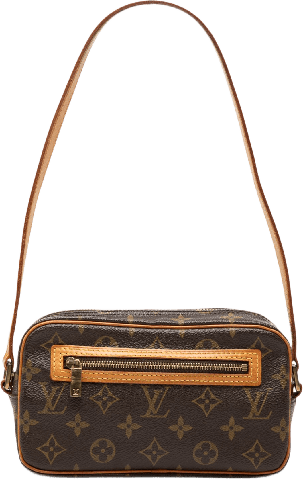 Louis Vuitton Monogram Pochette Cite, från Luxclusif, i färgen brown.