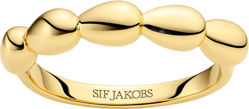 Ring Goccia Piccolo Pianura, från Sif Jakobs Jewellery, i färgen gold.