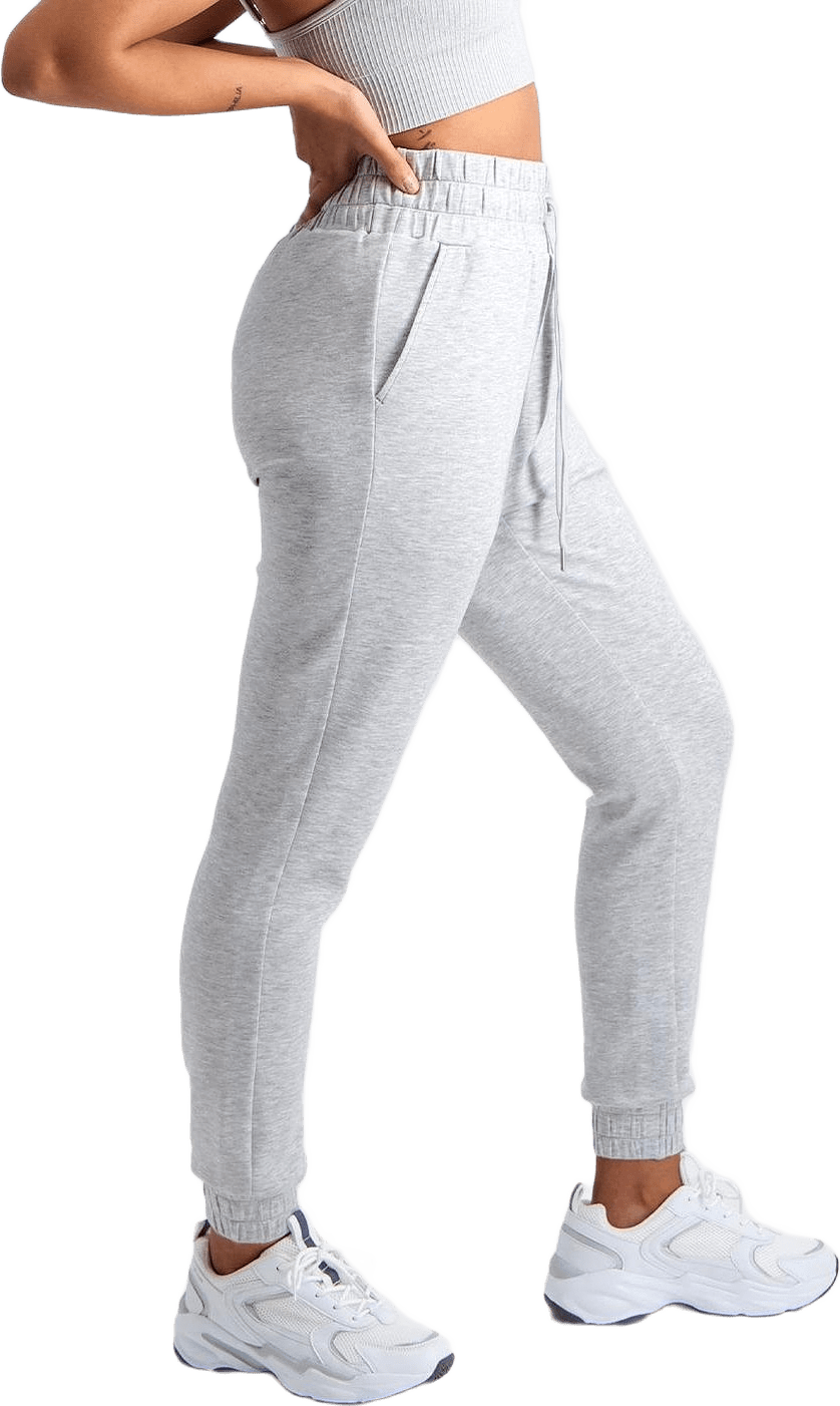 Light Grey Melange Comfy Modal Sweatpants