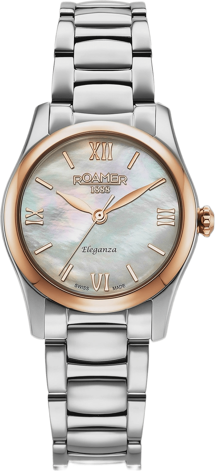 Roamer Eleganza Dam Vit/roséguldlänk - 974847 49 20 20, från ROAMER, i färgen 1.