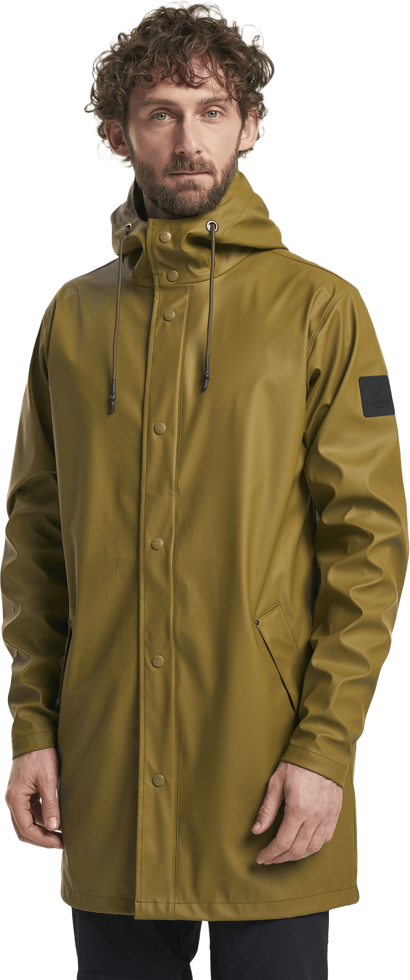 Apelviken Rain Coat Men, från Tenson, i färgen ljusbrun.