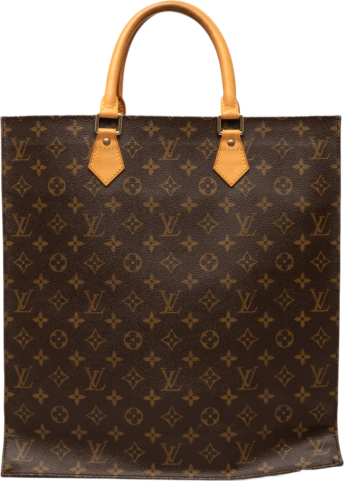 Louis Vuitton Monogram Sac Plat, från Luxclusif, i färgen brown.