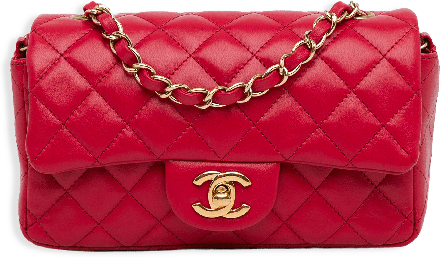 Chanel Mini Rectangular Classic Lambskin Single Flap