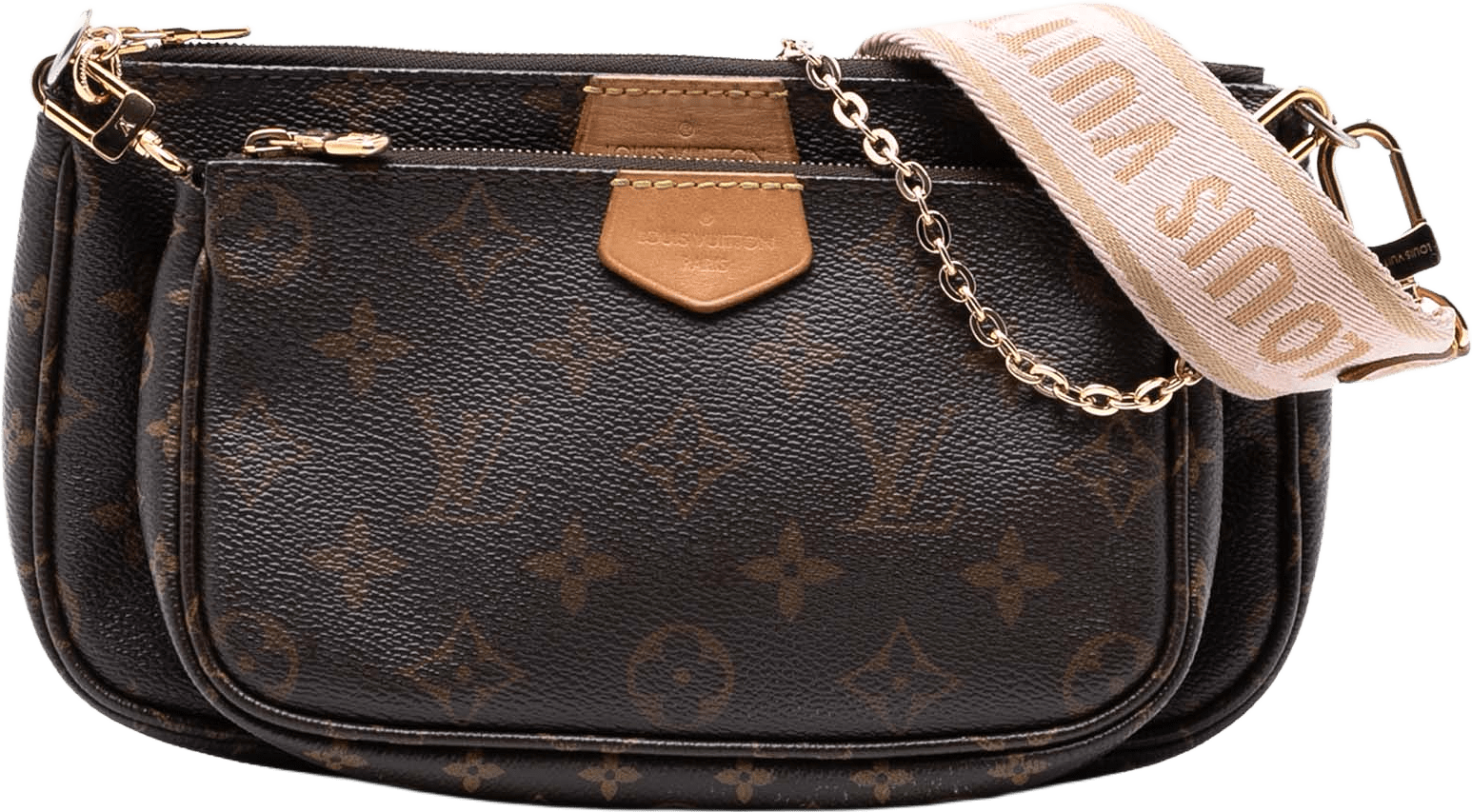 Louis Vuitton Monogram Multi Pochette Accessoires, från Luxclusif, i färgen brown.