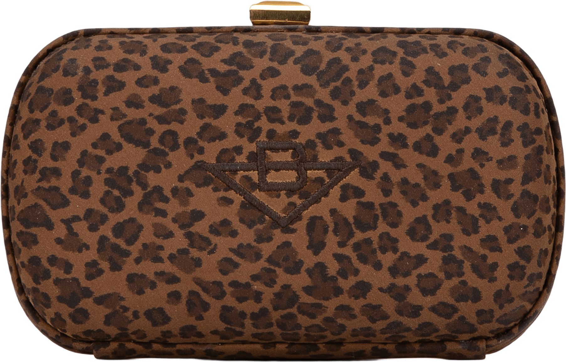 Bottega Veneta Nylon Leopard Print Box Clutch
