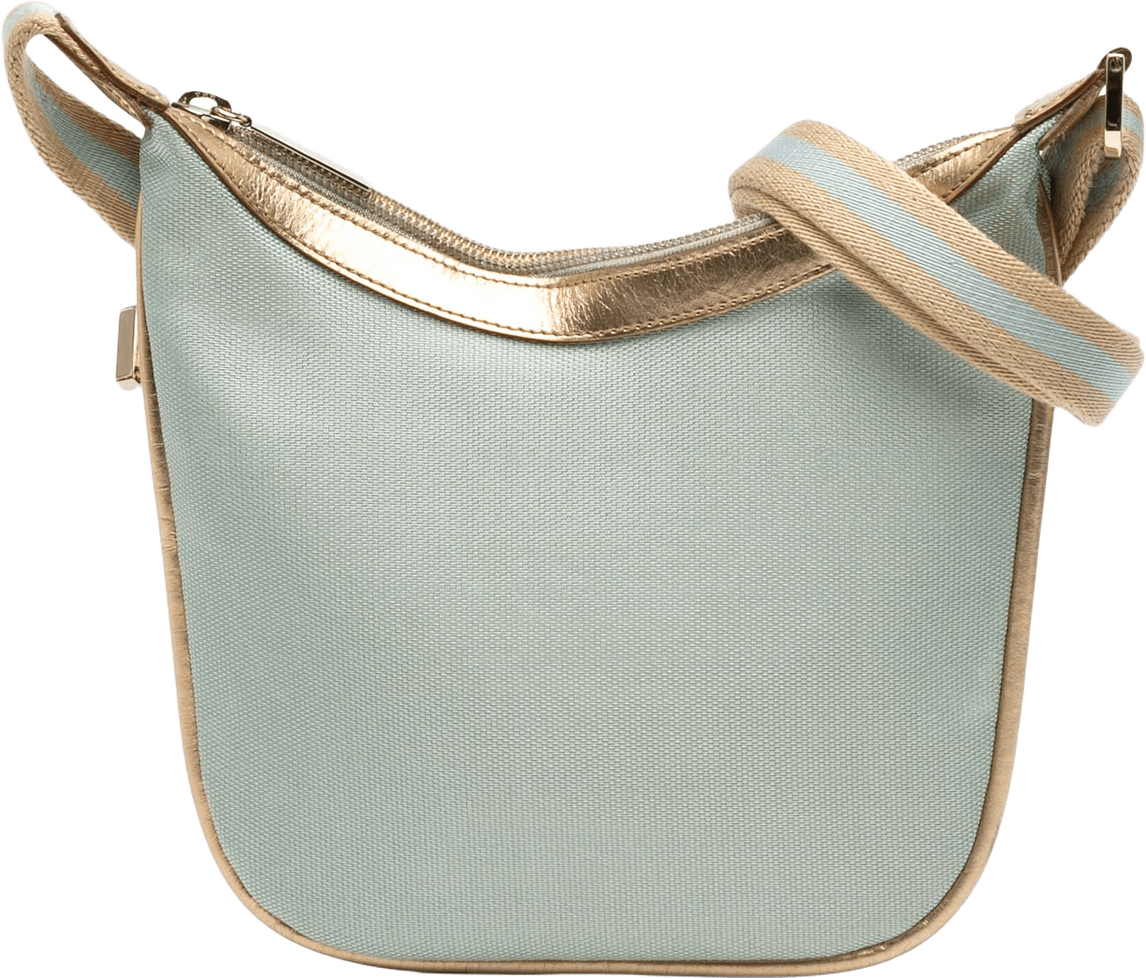 Gucci Canvas Web Hobo, från Luxclusif, i färgen light blue.
