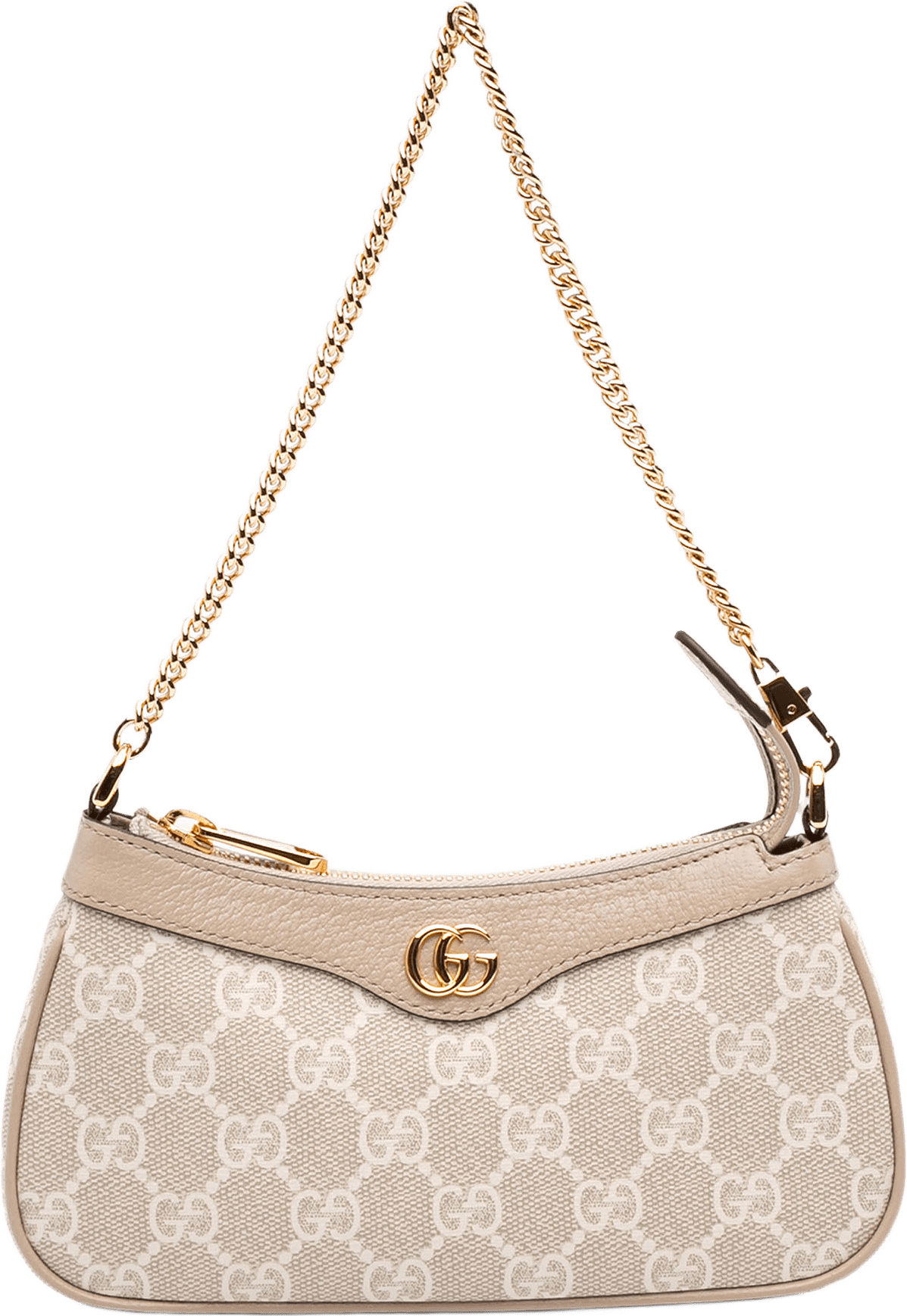 Gucci Mini Gg Supreme Ophidia Shoulder Bag, från Luxclusif, i färgen beige.