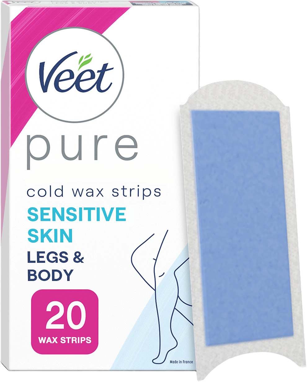 Pure Legs Sensetive Cold Wax Strips, från Veet.
