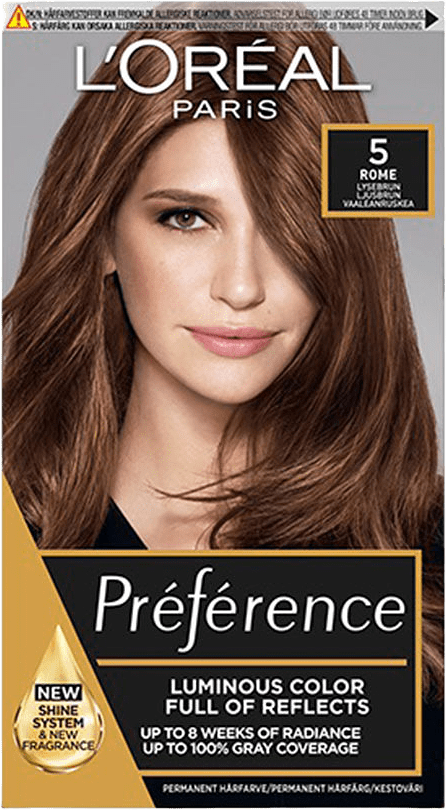 Préférence, permanent hårfärg, från L'Oréal Paris, i färgen 5 Rome.