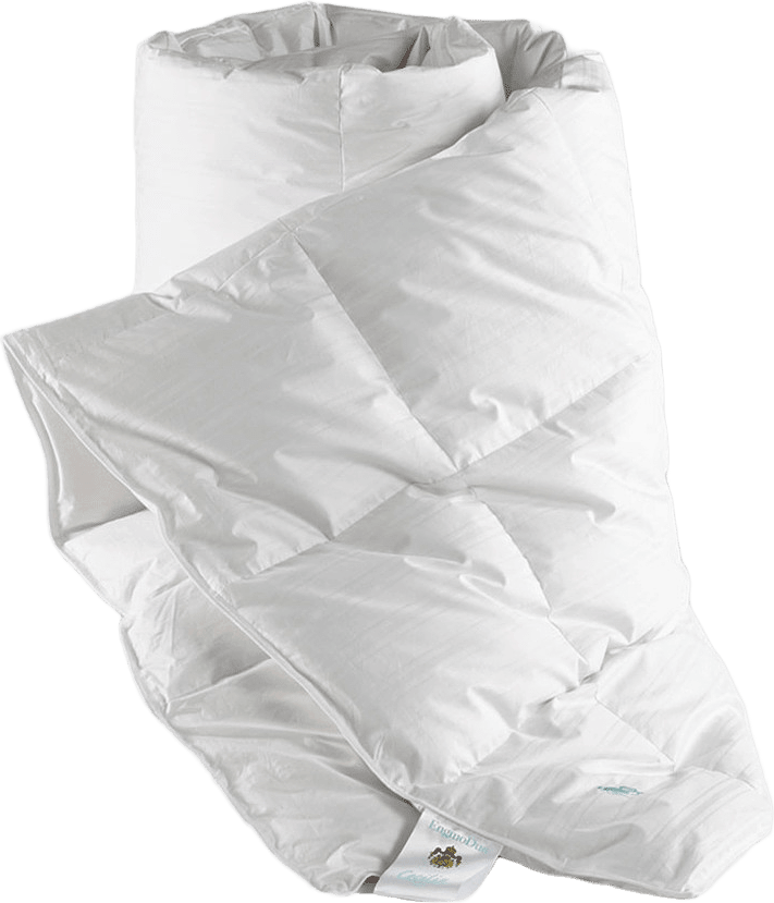 Duntäcke Cecilia fryser alltid, 220x220 cm, från Engmo Dun, i färgen White.