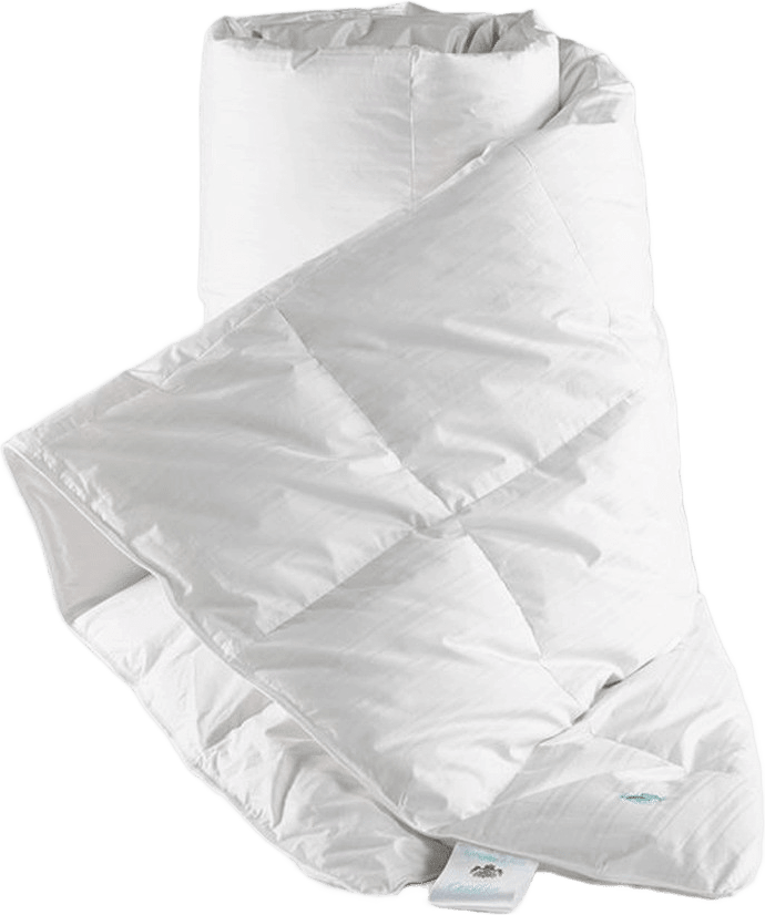 Duntäcke Cecilia fryser ibland, 220x220 cm, från Engmo Dun, i färgen White.