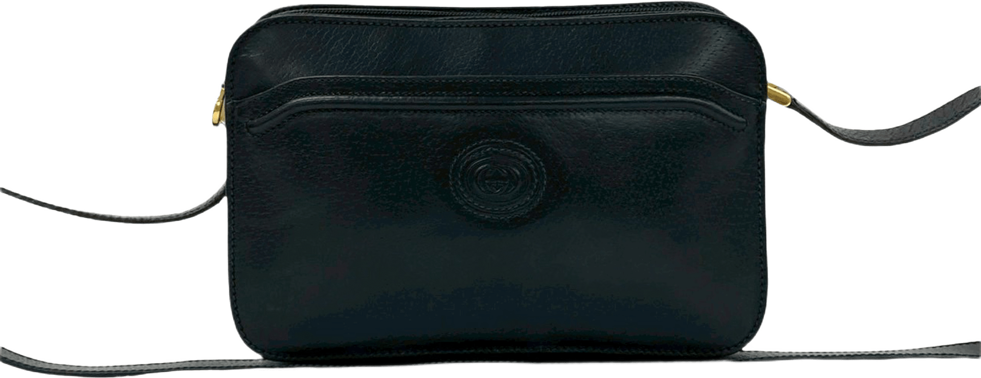 Gucci Leather Crossbody, från Luxclusif, i färgen black.