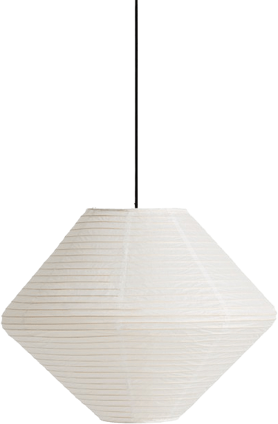 Paper shade Diamond Ø50, från HAY, i färgen Classic White.