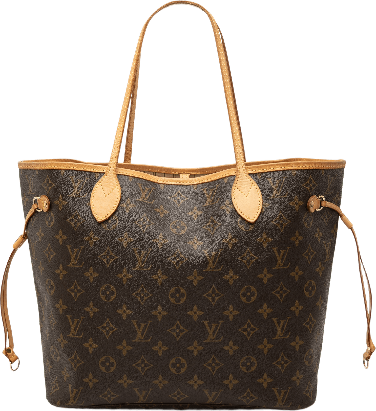 Louis Vuitton Monogram Neverfull Mm, från Luxclusif, i färgen brun.