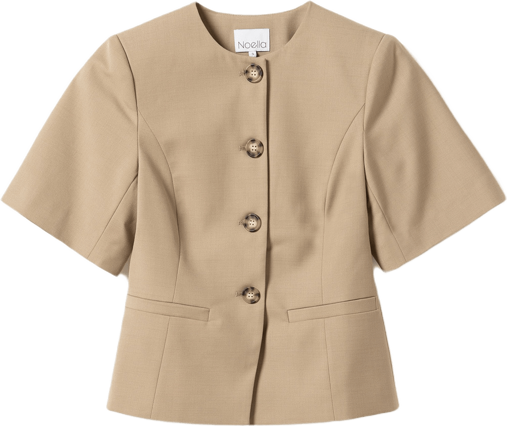 Kasaundra Blazer - Oyster, från Noella, i färgen oyster.