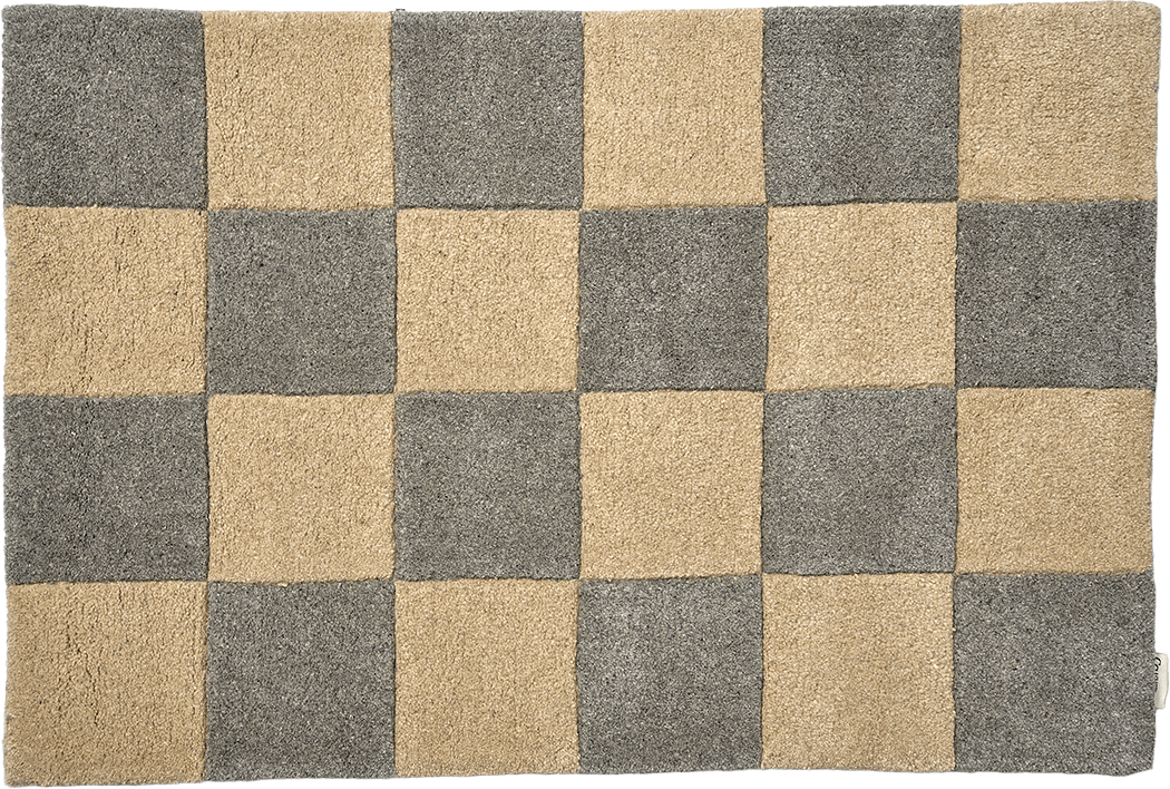 Dörrmatta Square, från Classic Collection, i färgen grey/natural.