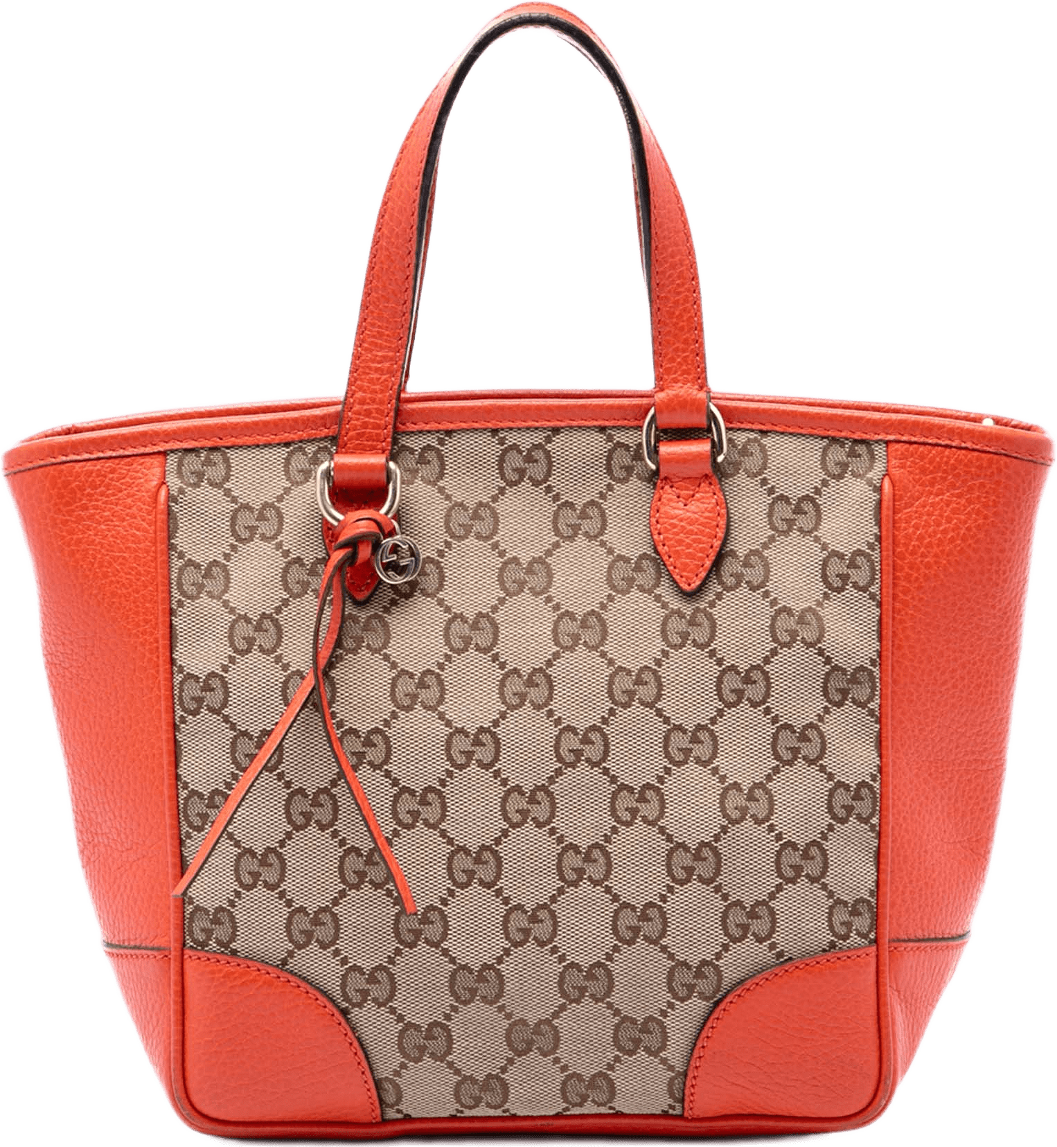 Gucci Small Gg Canvas Bree Satchel, från Luxclusif, i färgen beige.