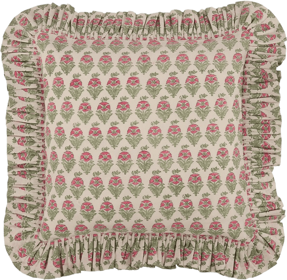 Aster Kuddfodral - 40x40 Cm, från Pick A Poppy, i färgen dark pink.
