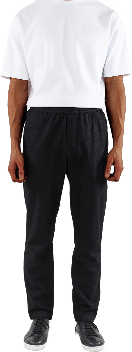 Harlow Linen Trousers - Black, från Ciszere, i färgen black.