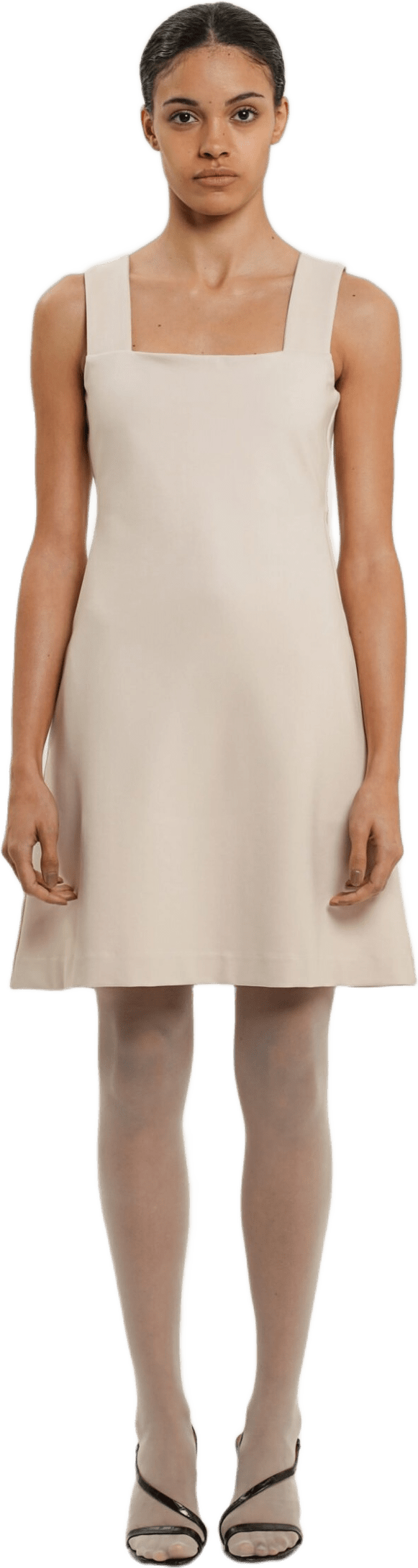 Babette Dress - Greige, från Residus, i färgen beige.