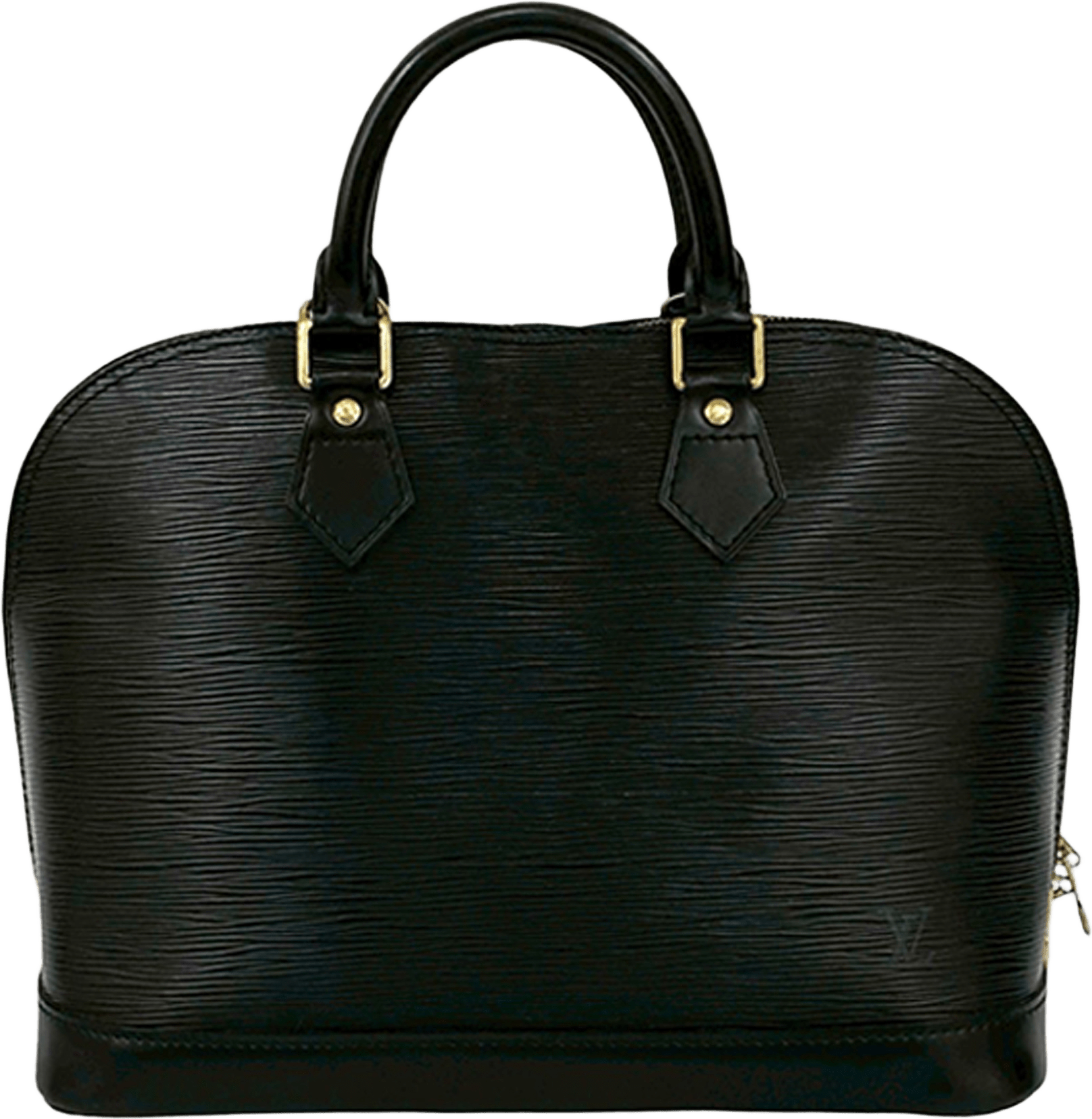 Louis Vuitton Epi Alma Pm, från Luxclusif, i färgen black.