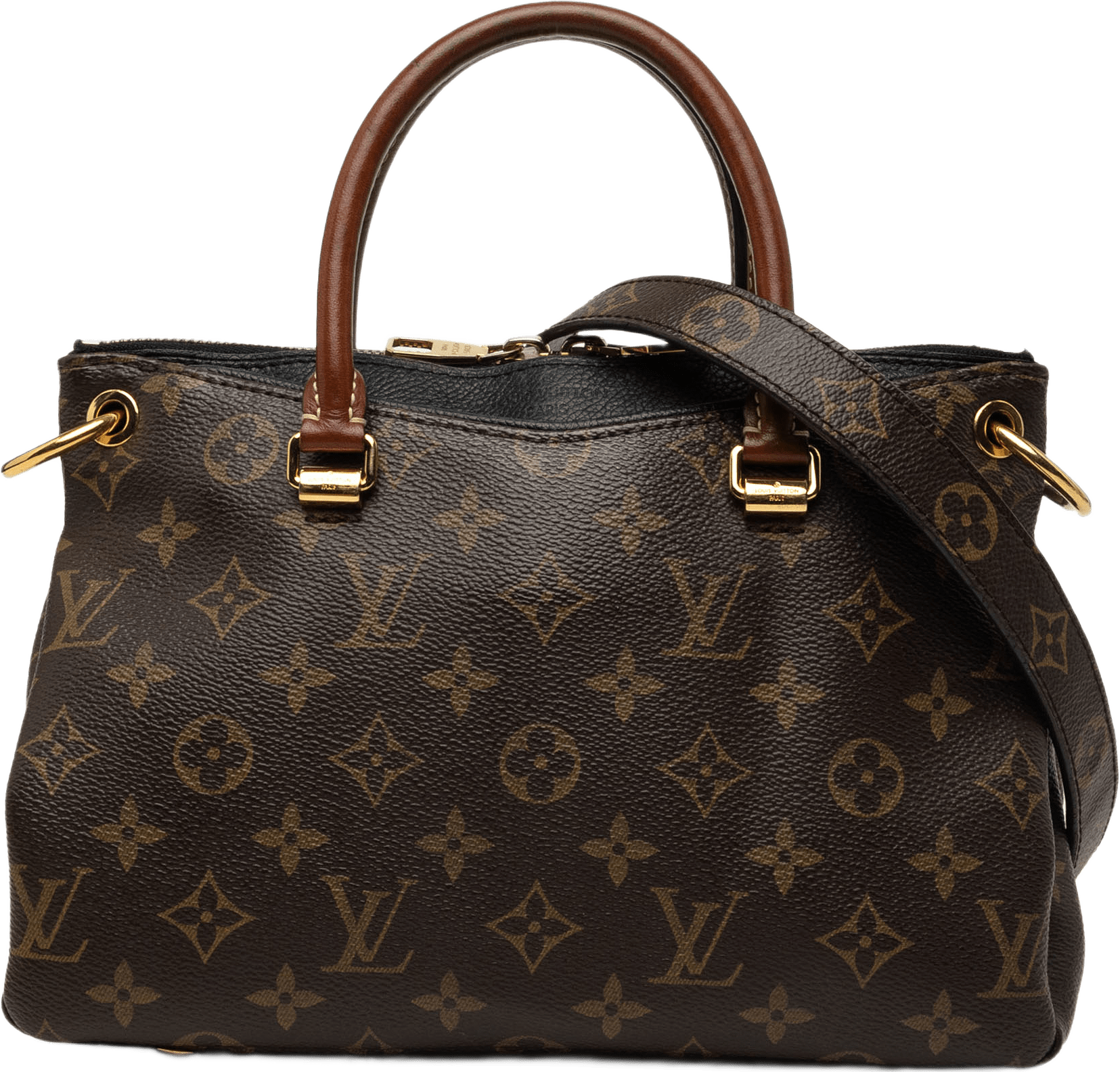 Louis Vuitton Monogram Pallas Bb, från Luxclusif, i färgen brun.