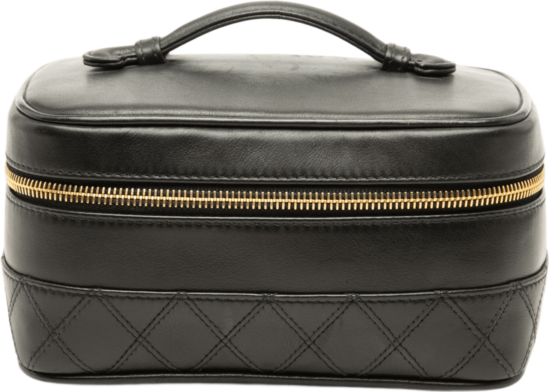 Chanel Cc Quilted Lambskin Vanity Bag, från Luxclusif, i färgen svart.