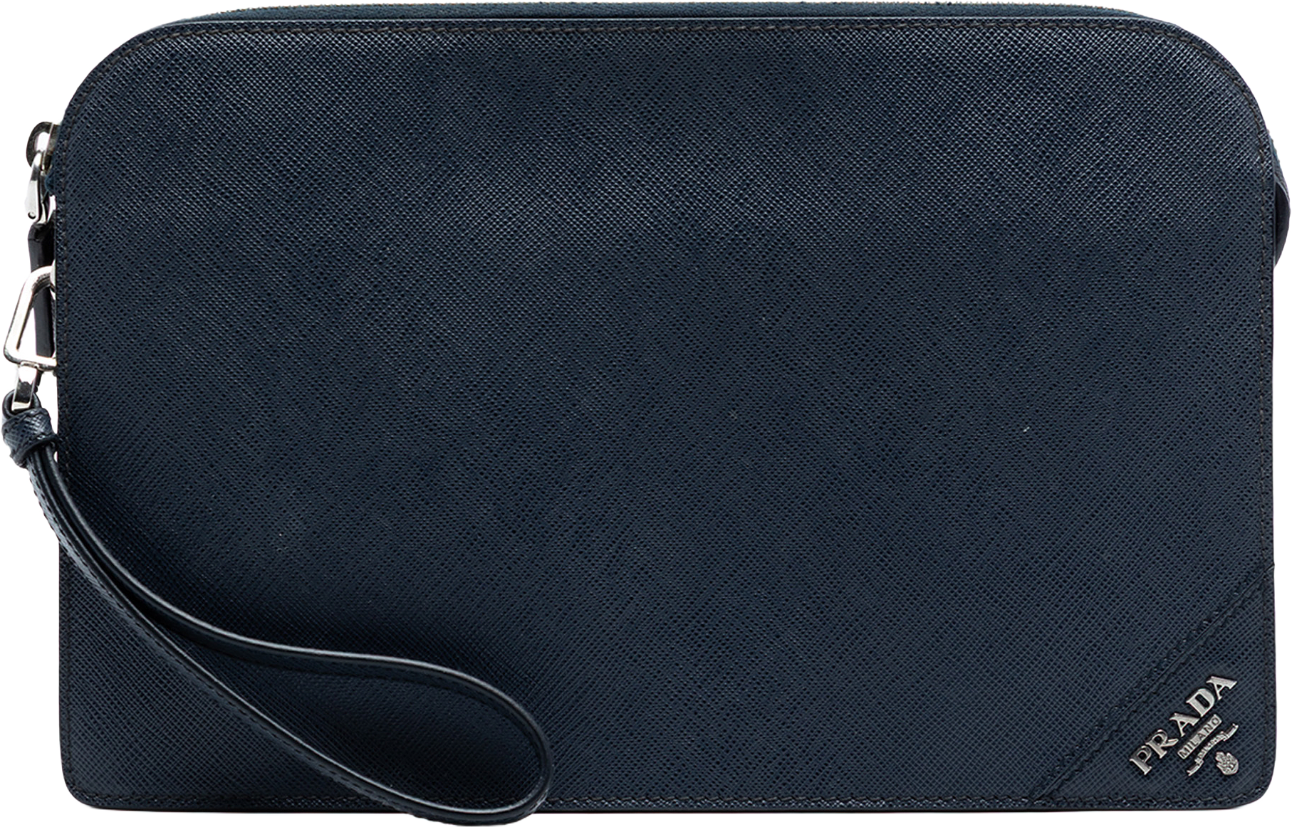 Prada Saffiano Clutch, från Luxclusif, i färgen black.