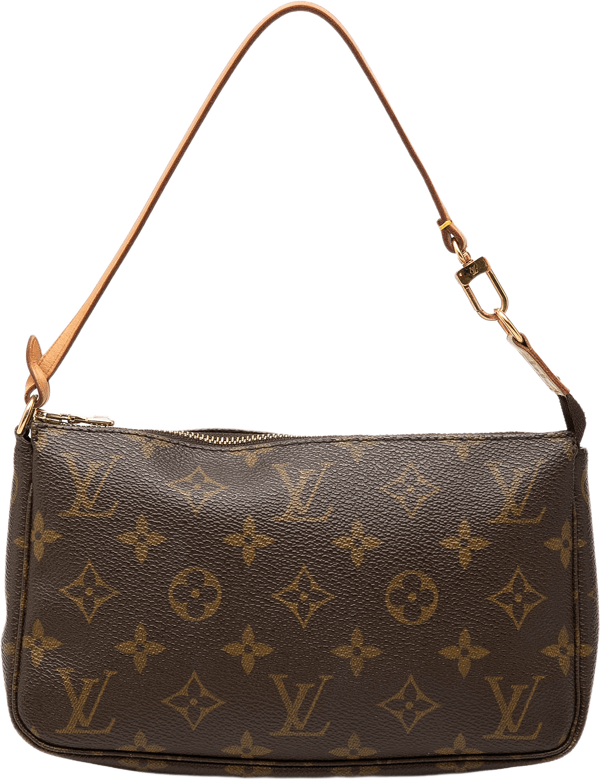 Louis Vuitton Monogram Pochette Accessoires, från Luxclusif, i färgen brown.
