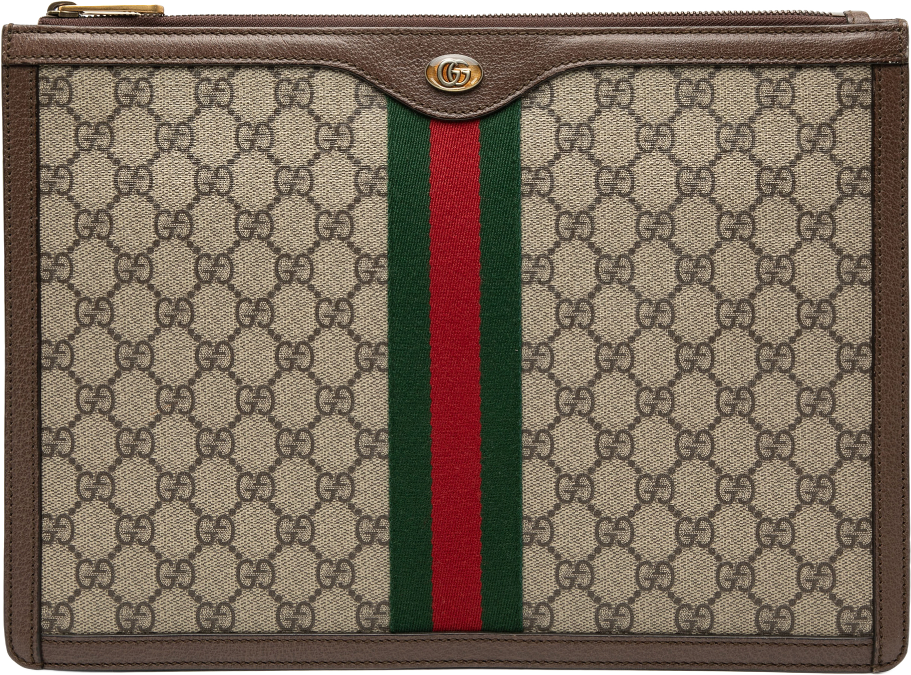 Gucci Gg Supreme Ophidia Clutch, från Luxclusif, i färgen beige.