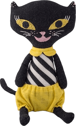 Linnedocka Cocco, från Littlephant, i färgen svart.