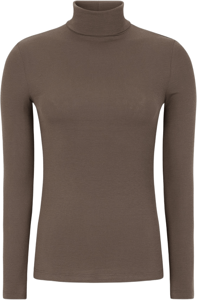 Srfenja Rollneck, från Soft Rebels, i färgen coffee quartz.