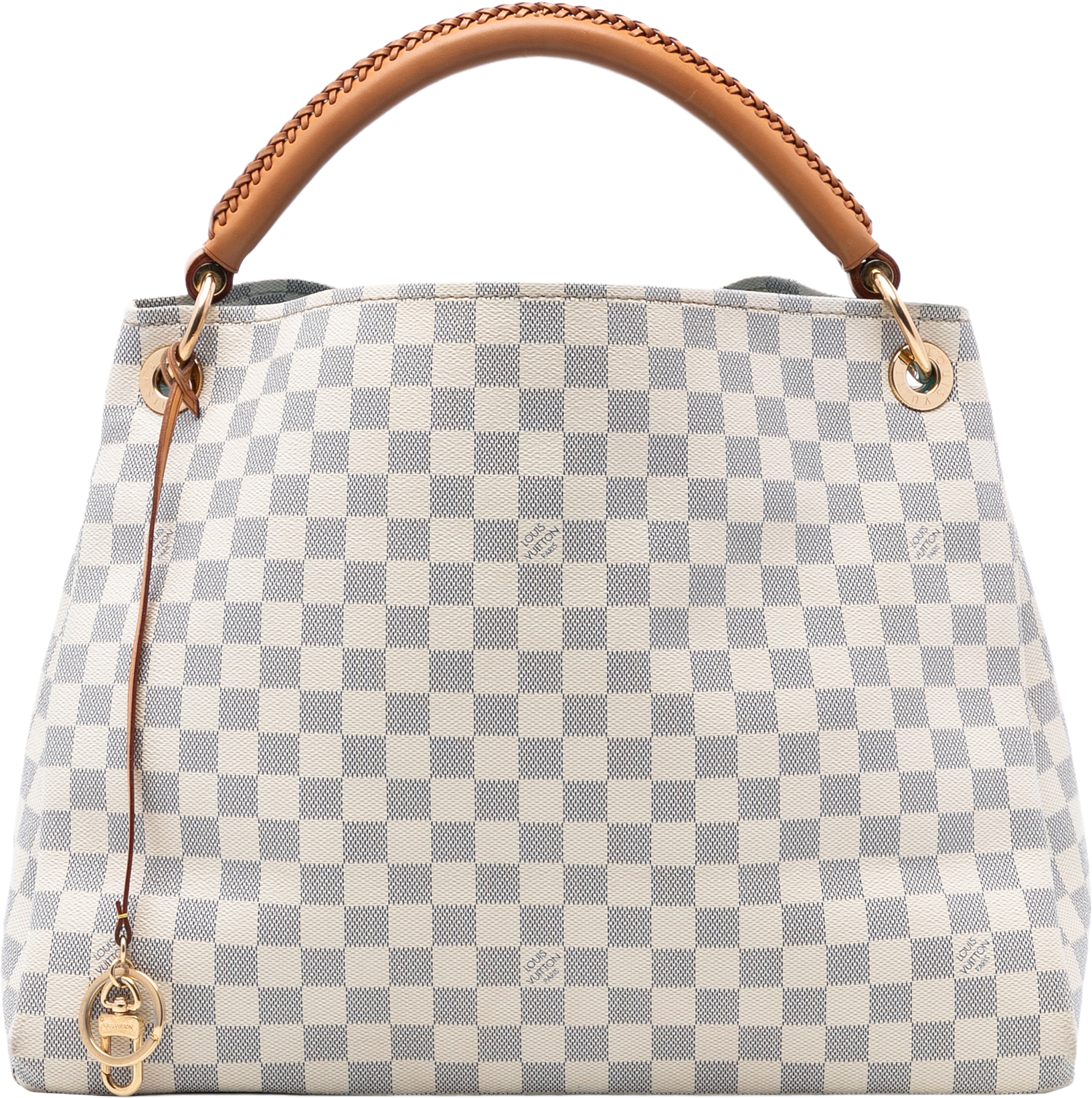 Louis Vuitton Damier Azur Artsy Mm, från Luxclusif, i färgen white.