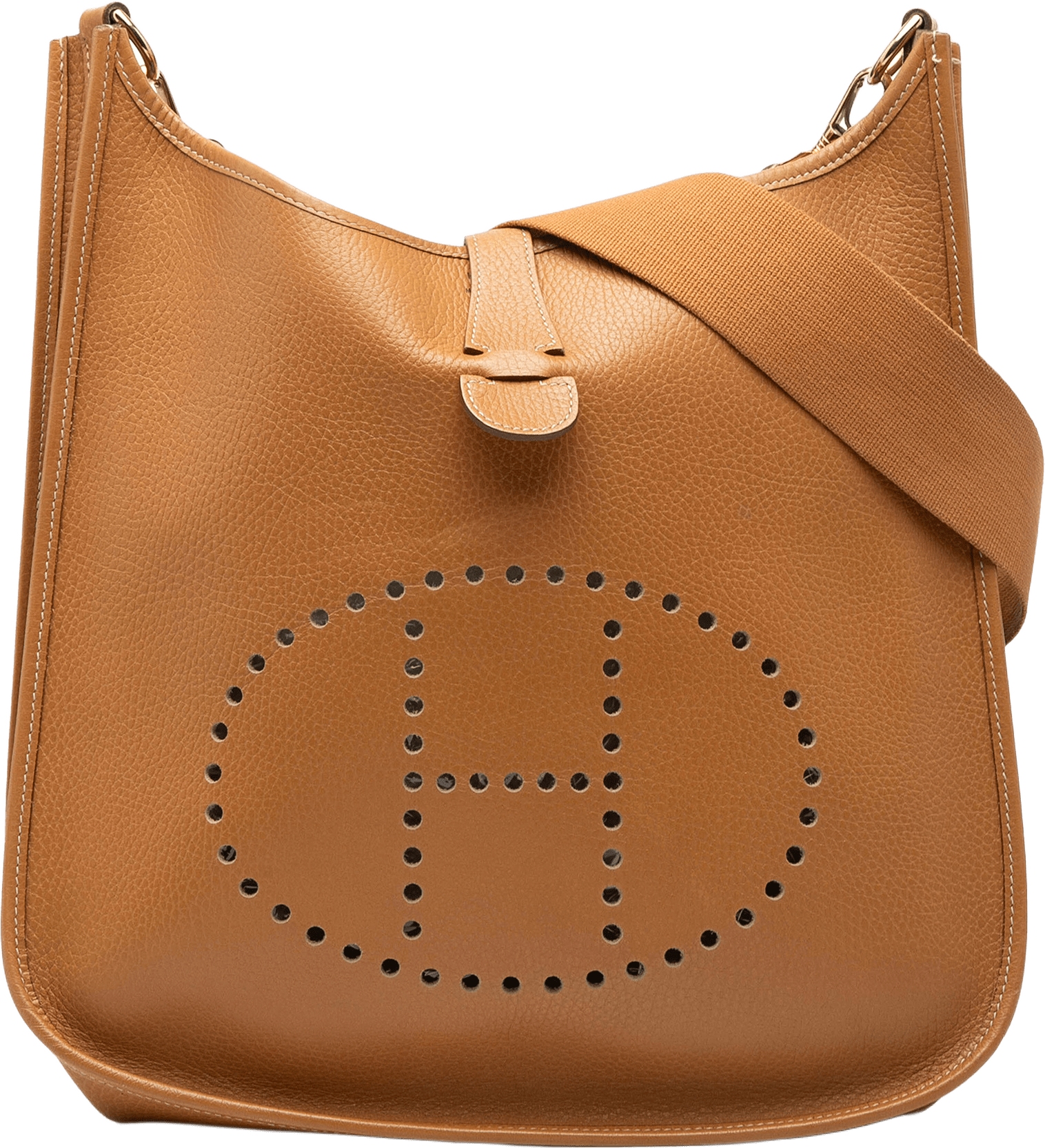 Hermès Clemence Evelyne I 33, från Luxclusif, i färgen brown.