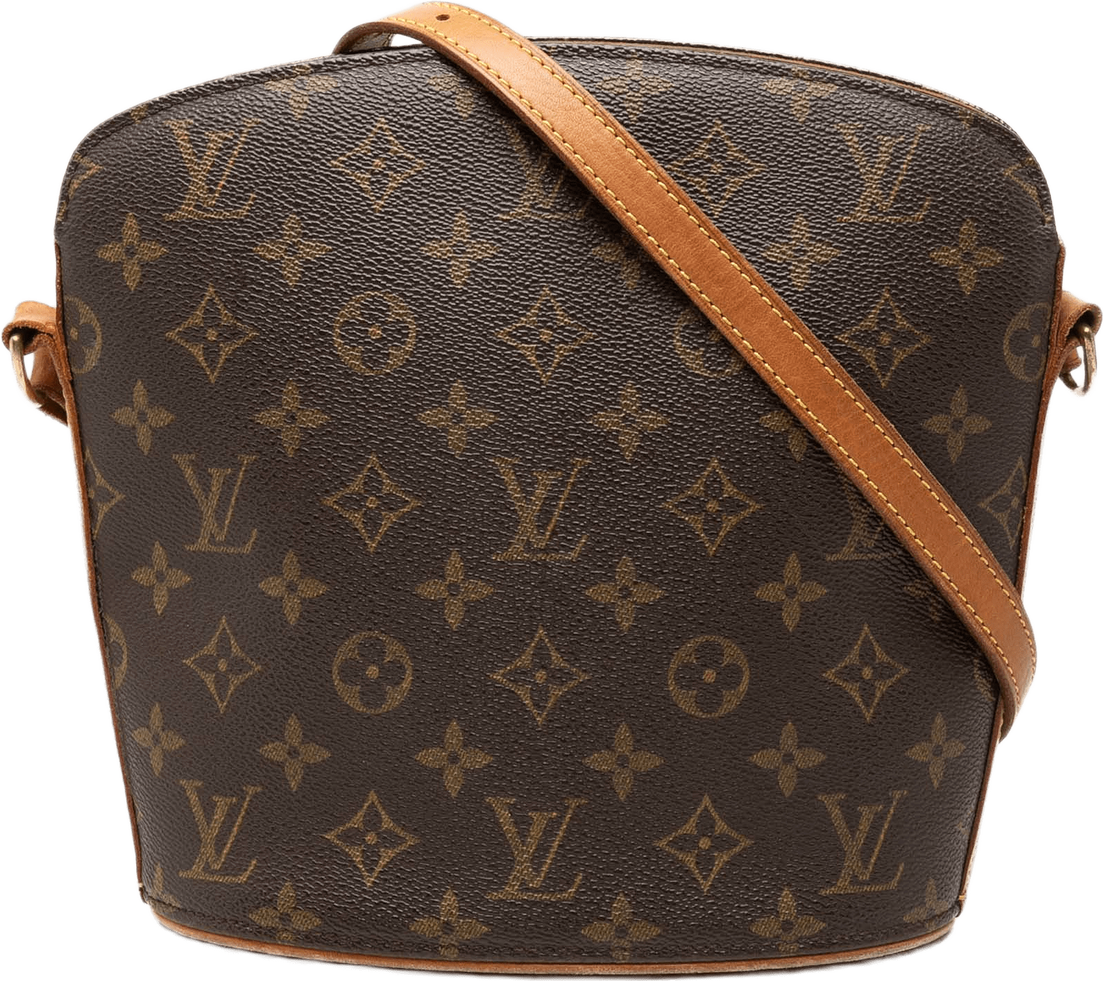 Louis Vuitton Monogram Drouot, från Luxclusif, i färgen brun.