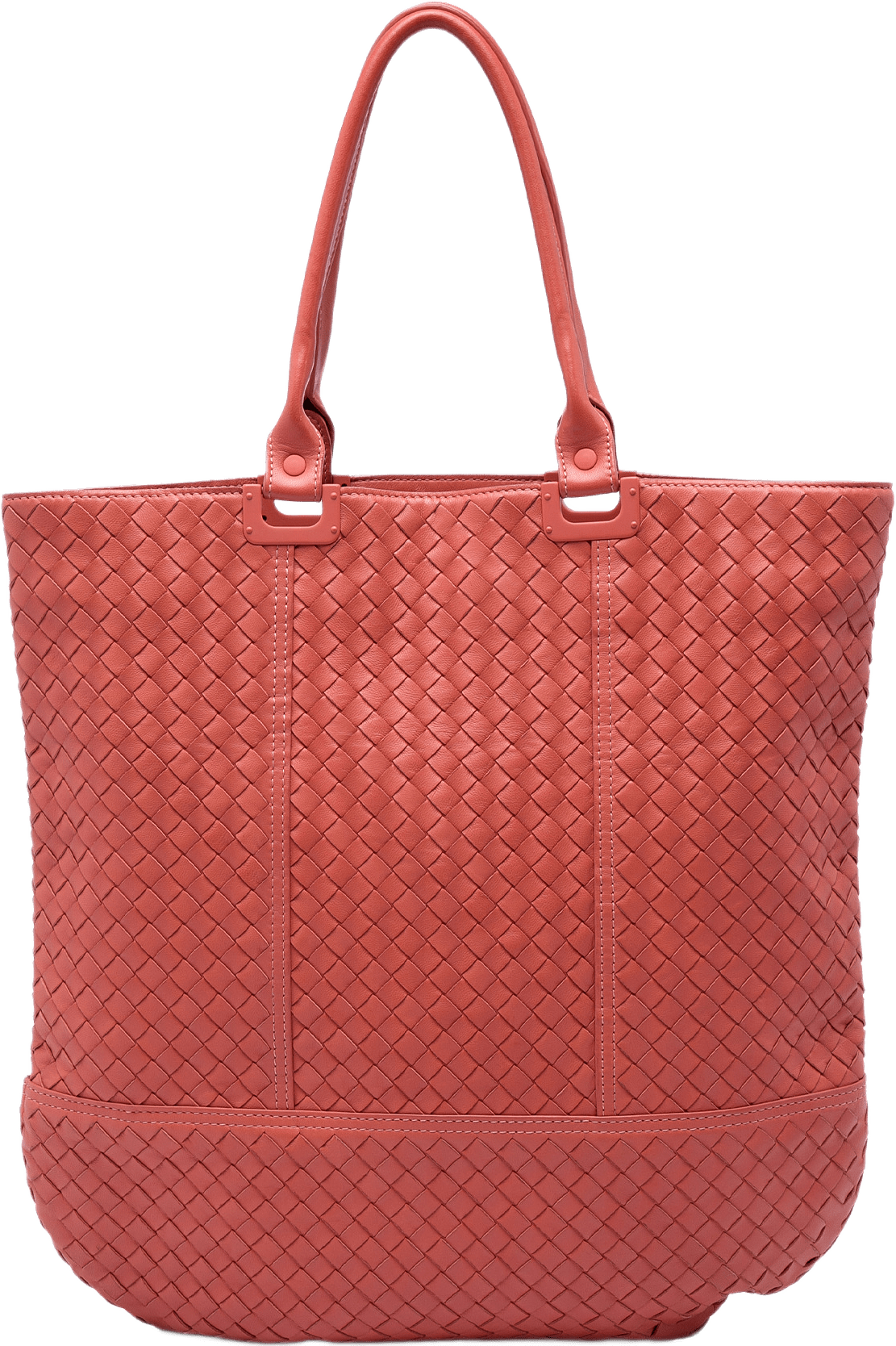 Bottega Veneta Nappa Intrecciato Tote, från Luxclusif, i färgen orange.